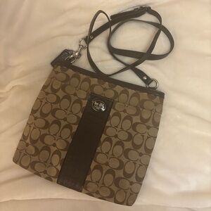 Vintage Unisex Coach Sutton Signature Swingpack Crossbody Bag